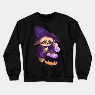 cute little witch and poisson Crewneck Sweatshirt